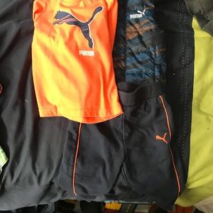 Adidas and a puma outfit